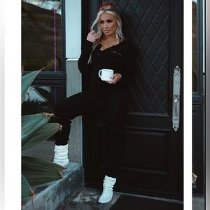 Black Women's Pajama Onesie